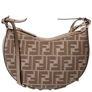 Fendi Tan and Brown Shoulder Bag